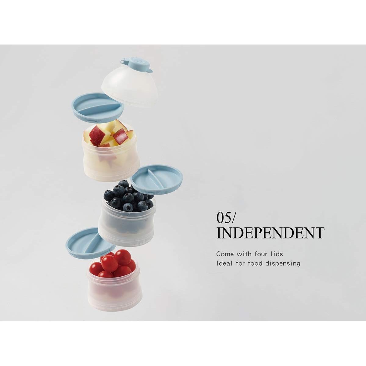 Dispensador de Fórmula Simba P1216 Apilable 414ml Azul BPA Free