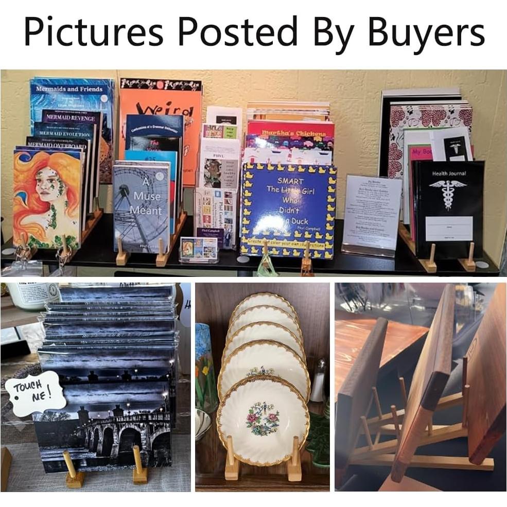 Estante de Secado de Platos de Bambú TIE-DailyNec 30x11.4x48.3cm