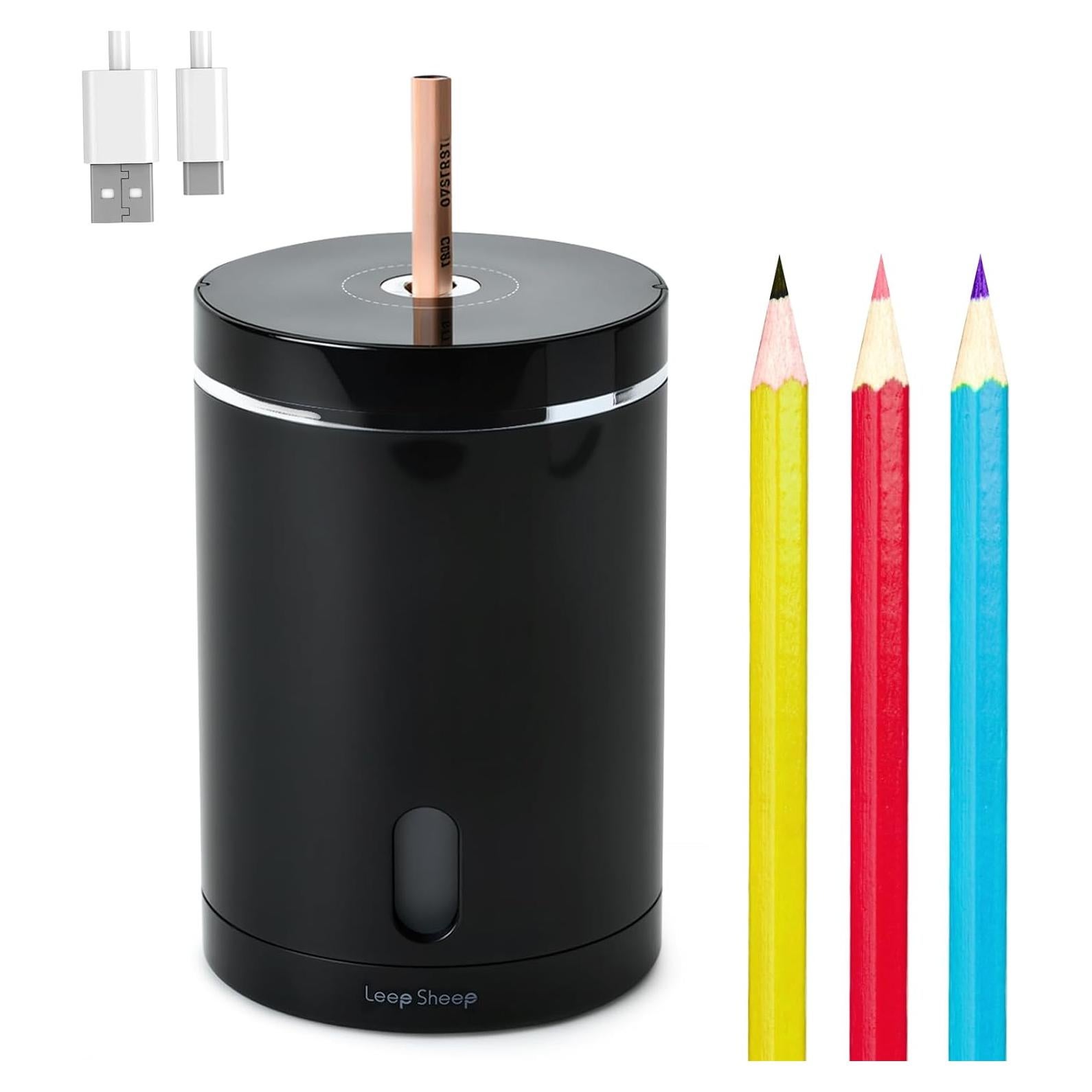 Sacapuntas Eléctrico Leep Sheep Automático Recargable 6-8mm