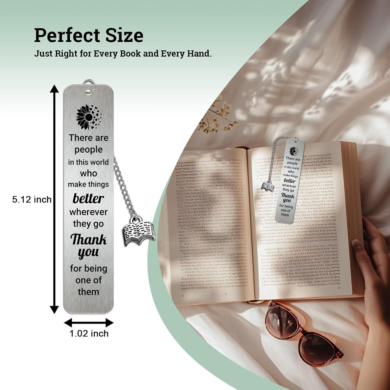 Marcadores de Metal Amlivo para Amantes de los Libros 13x2.5cm