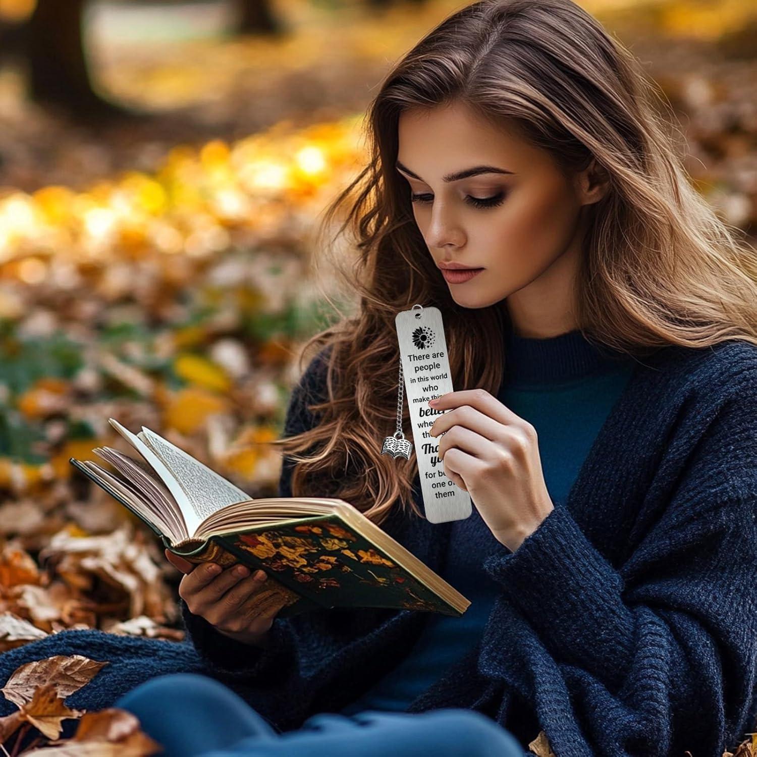 Marcadores de Metal Amlivo para Amantes de los Libros 13x2.5cm