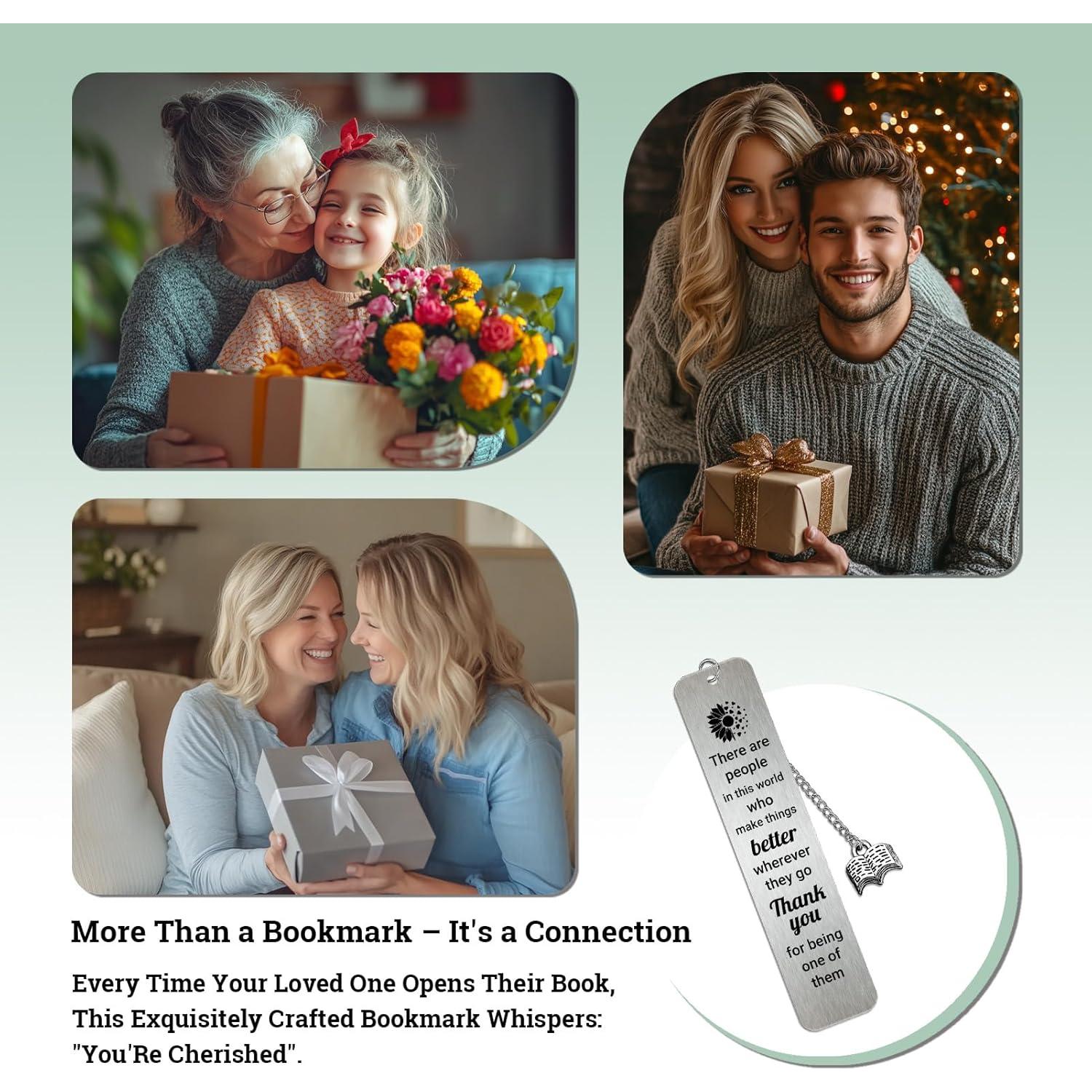 Marcadores de Metal Amlivo para Amantes de los Libros 13x2.5cm