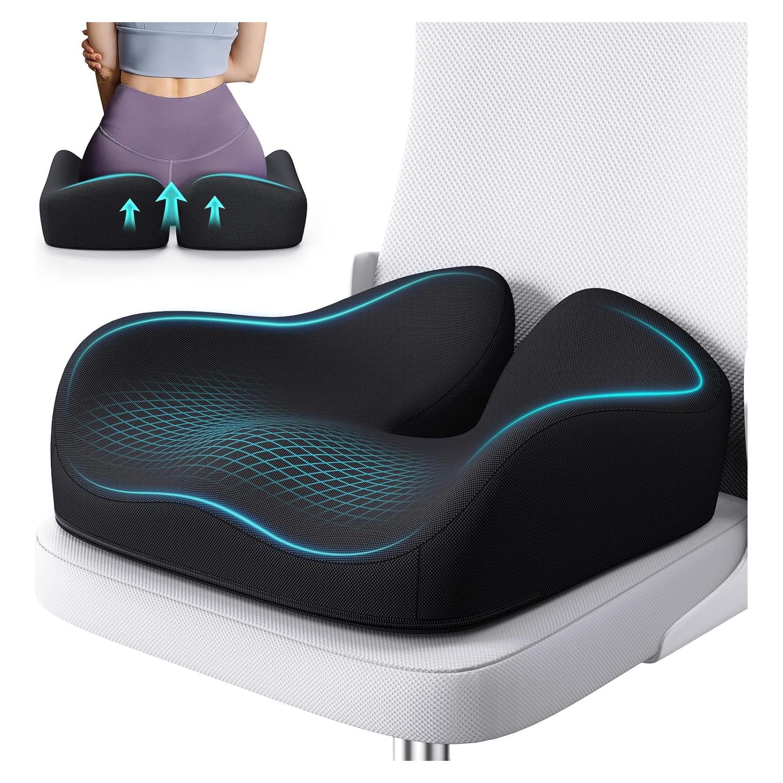 Cojín de Asiento Ergonómico Benazcap - Espuma Viscoelástica 48x45cm