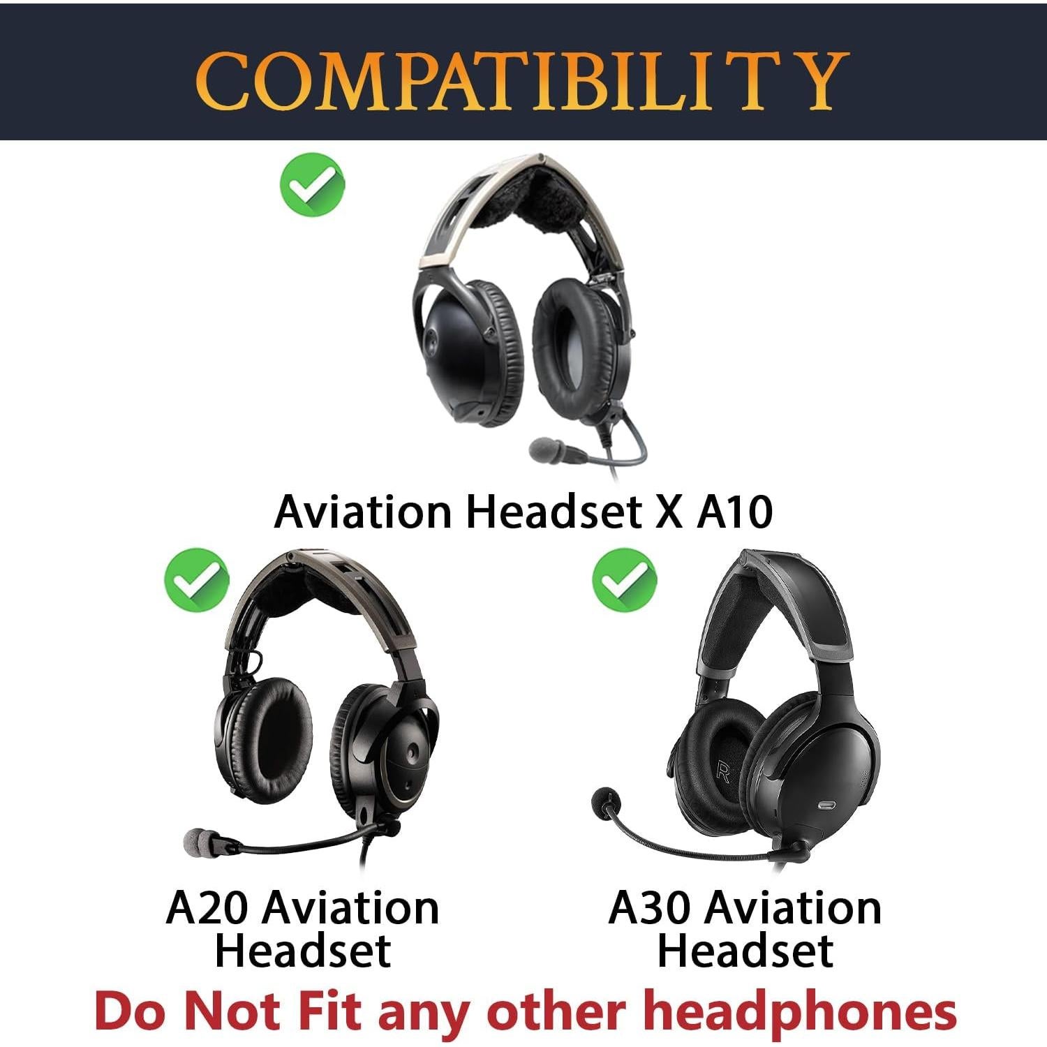 Funda de espuma para micrófono SOULWIT - Compatible con Bose Aviation X A10/A20/A30 - Negro