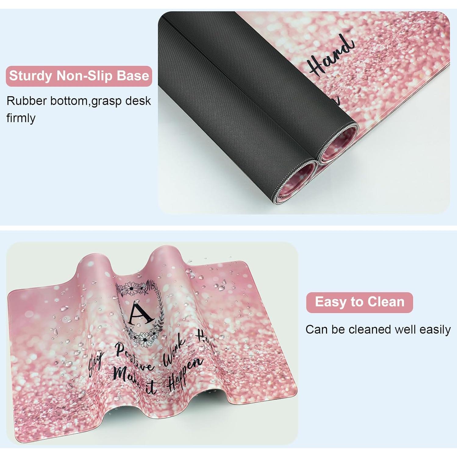 Alfombrilla de Ratón Grande Wiabsi Rosa 80 x 40 cm Antideslizante