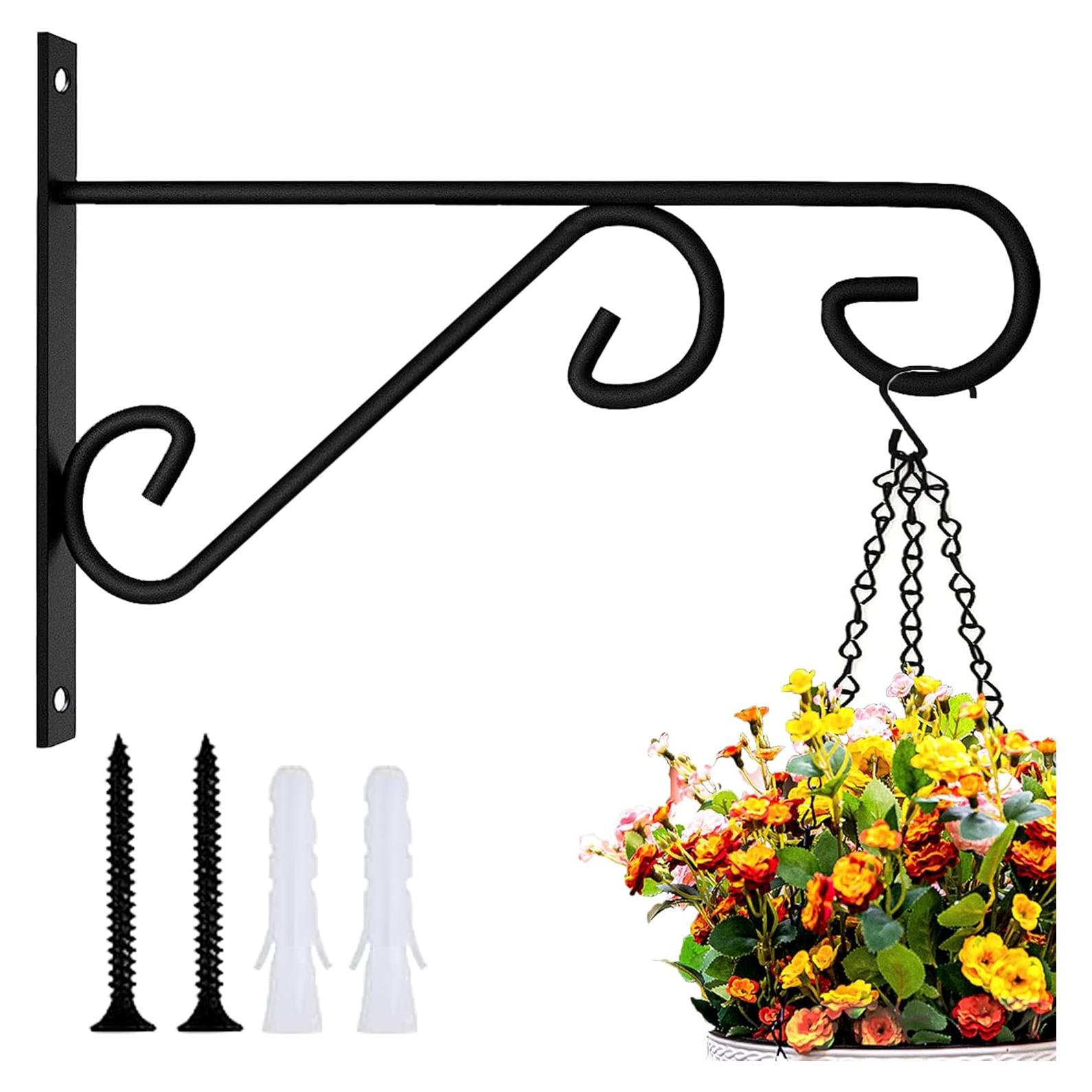 Soporte para Planta Colgante ZEECER 25.4 cm Metal Negro Resistente