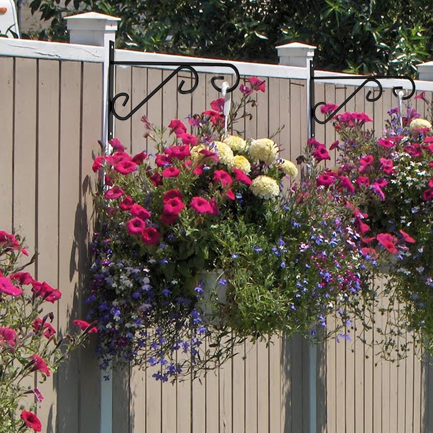 Soporte para Planta Colgante ZEECER 25.4 cm Metal Negro Resistente