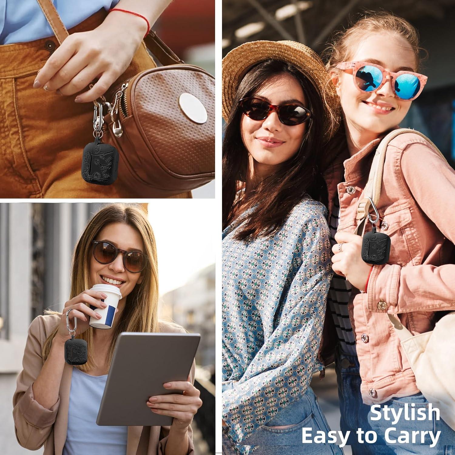 Funda de Silicona Grabada Lerobo para AirPods 3ra Generación - Negro