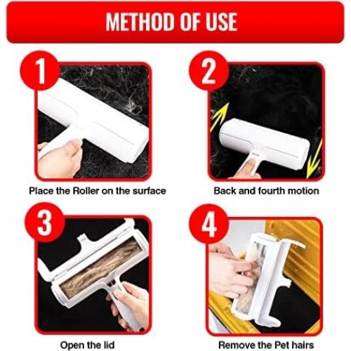 Rodillo Quitapelusas Reutilizable LANDA para Pelo de Mascotas - Azul