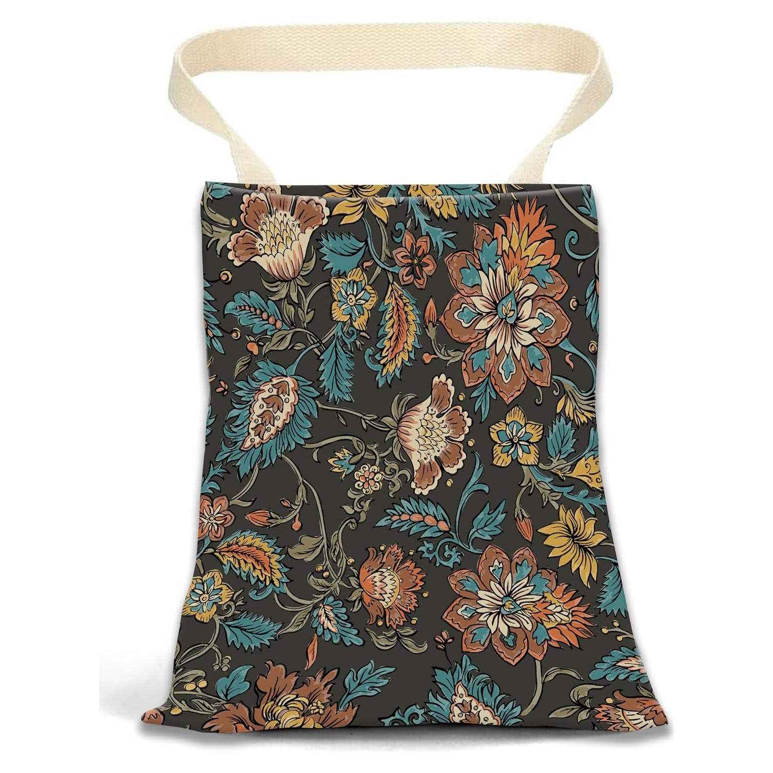 Basurero de Auto Colgante ANKVRP Boho Paisley - Ecológico y Compacto