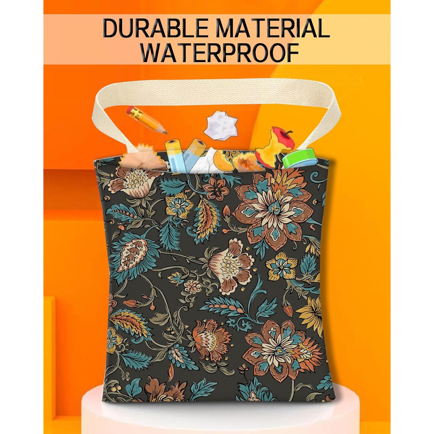 Basurero de Auto Colgante ANKVRP Boho Paisley - Ecológico y Compacto