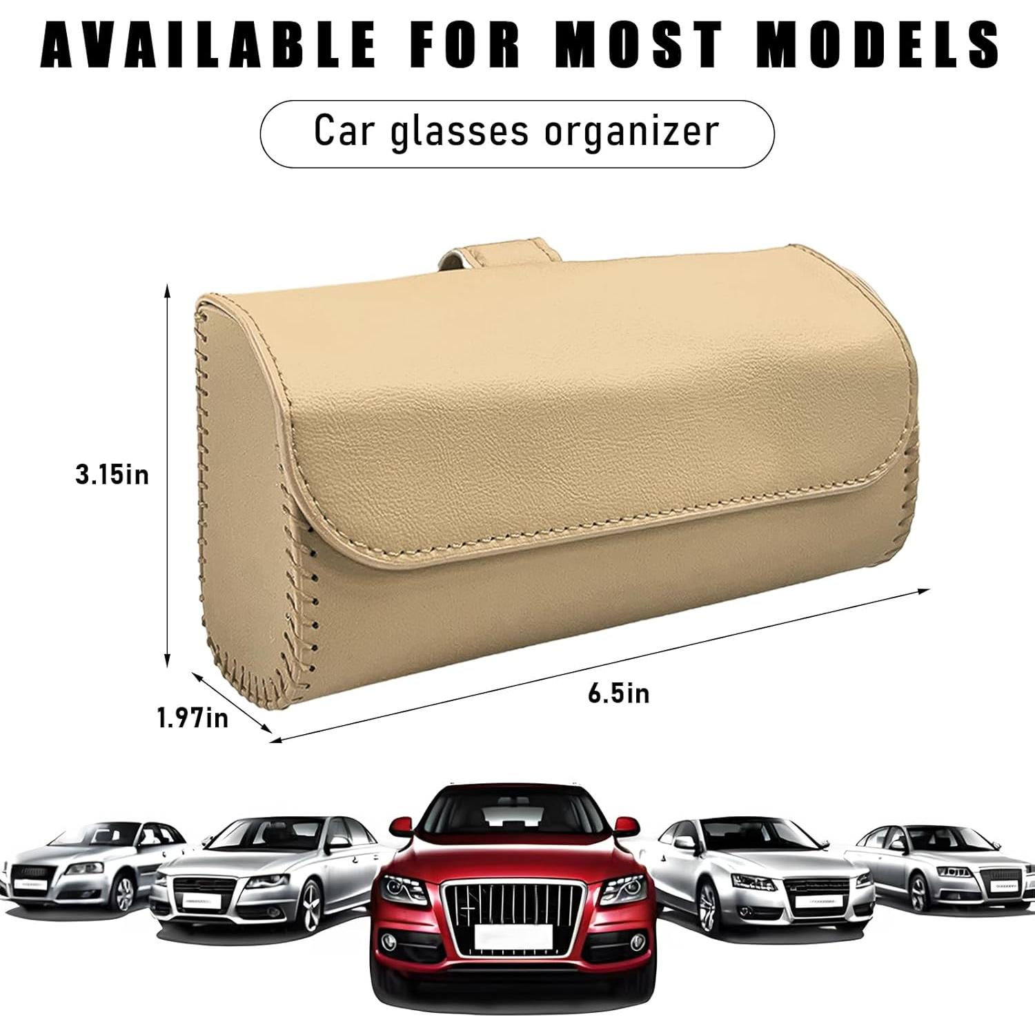 Soporte de Gafas para Visera de Coche Ohleats Beige