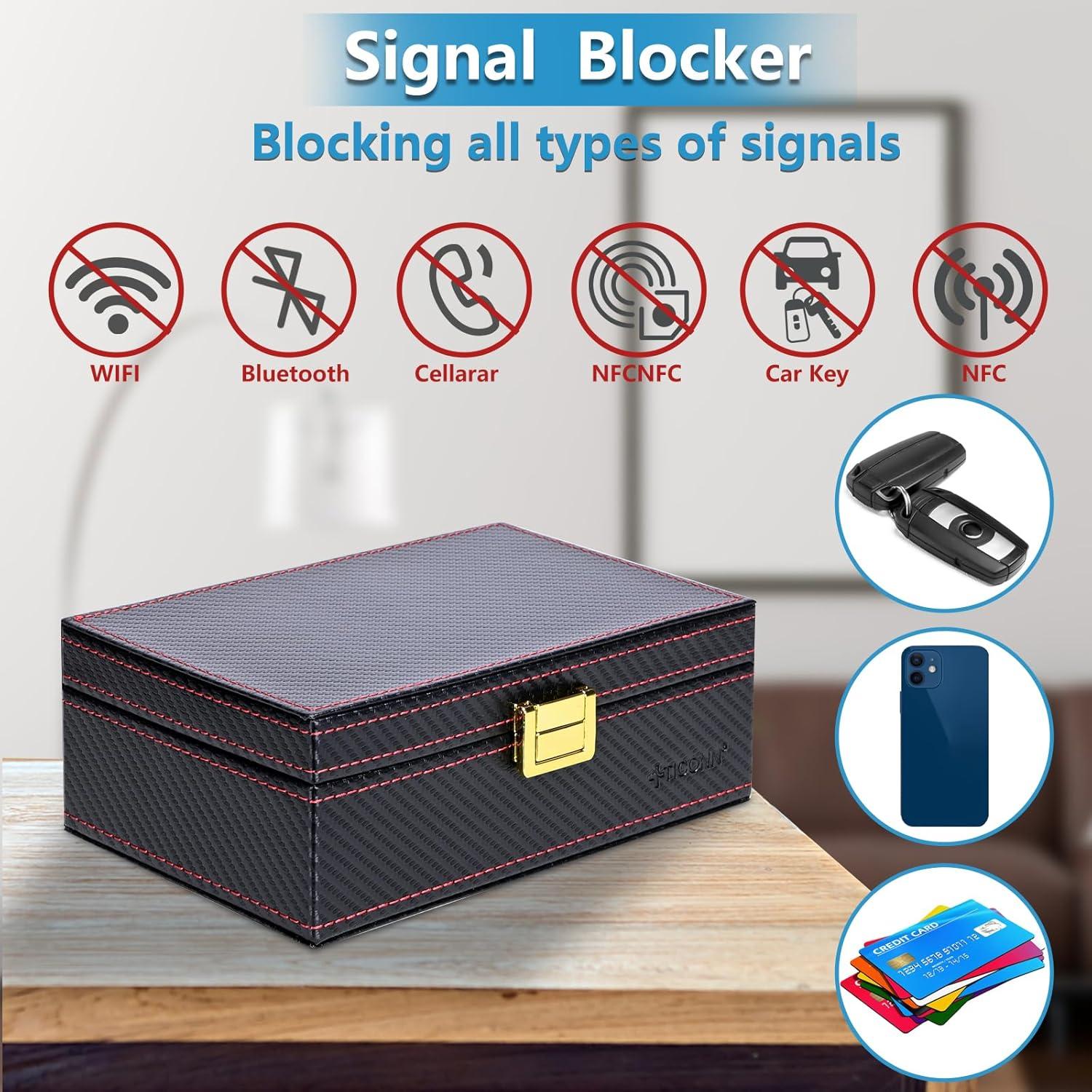 Caja Faraday TICONN, Bloqueador de Señal RFID para Llaves