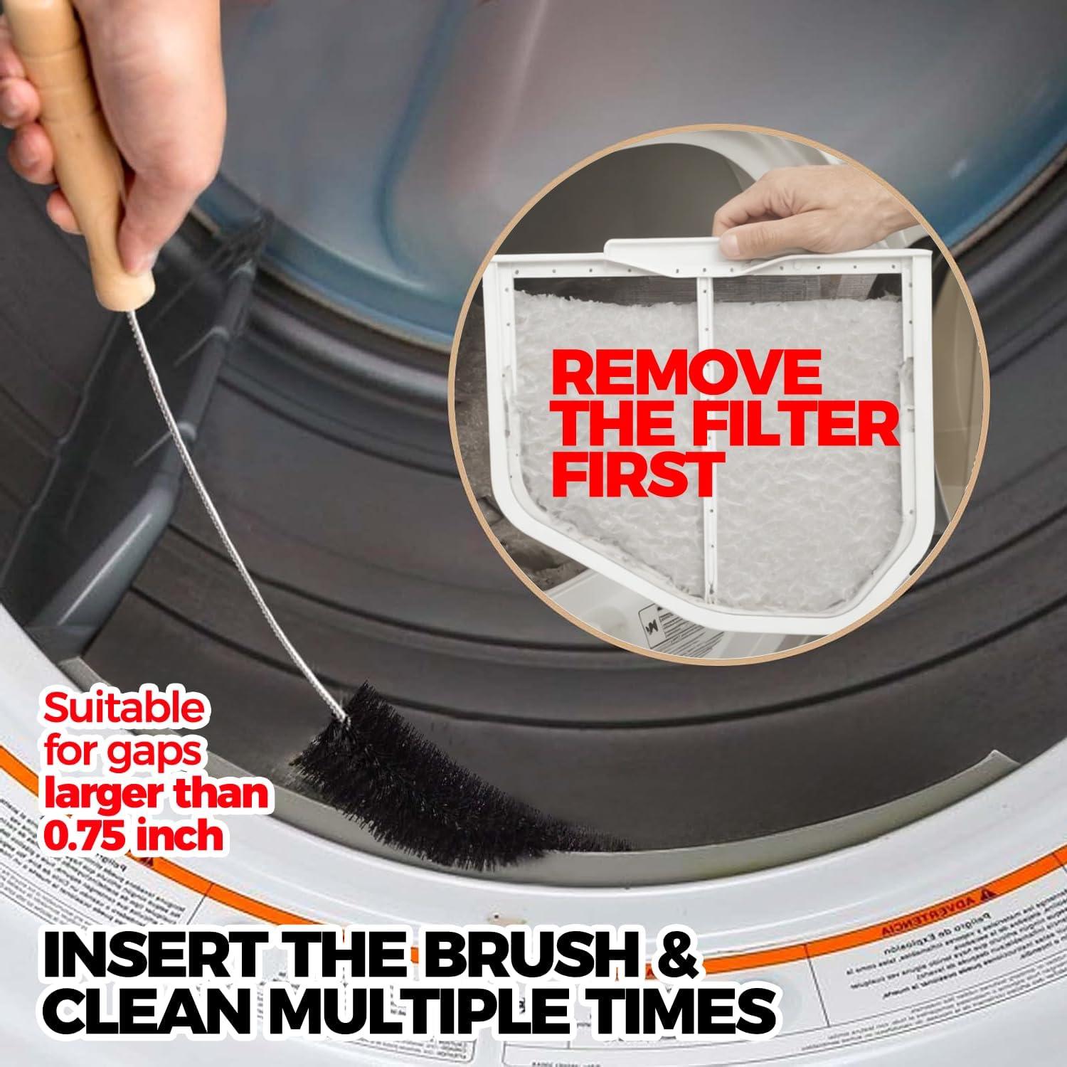 Kit Limpiador Ventilación Secadora Holikme Cepillo Pelusa 1 Unidad