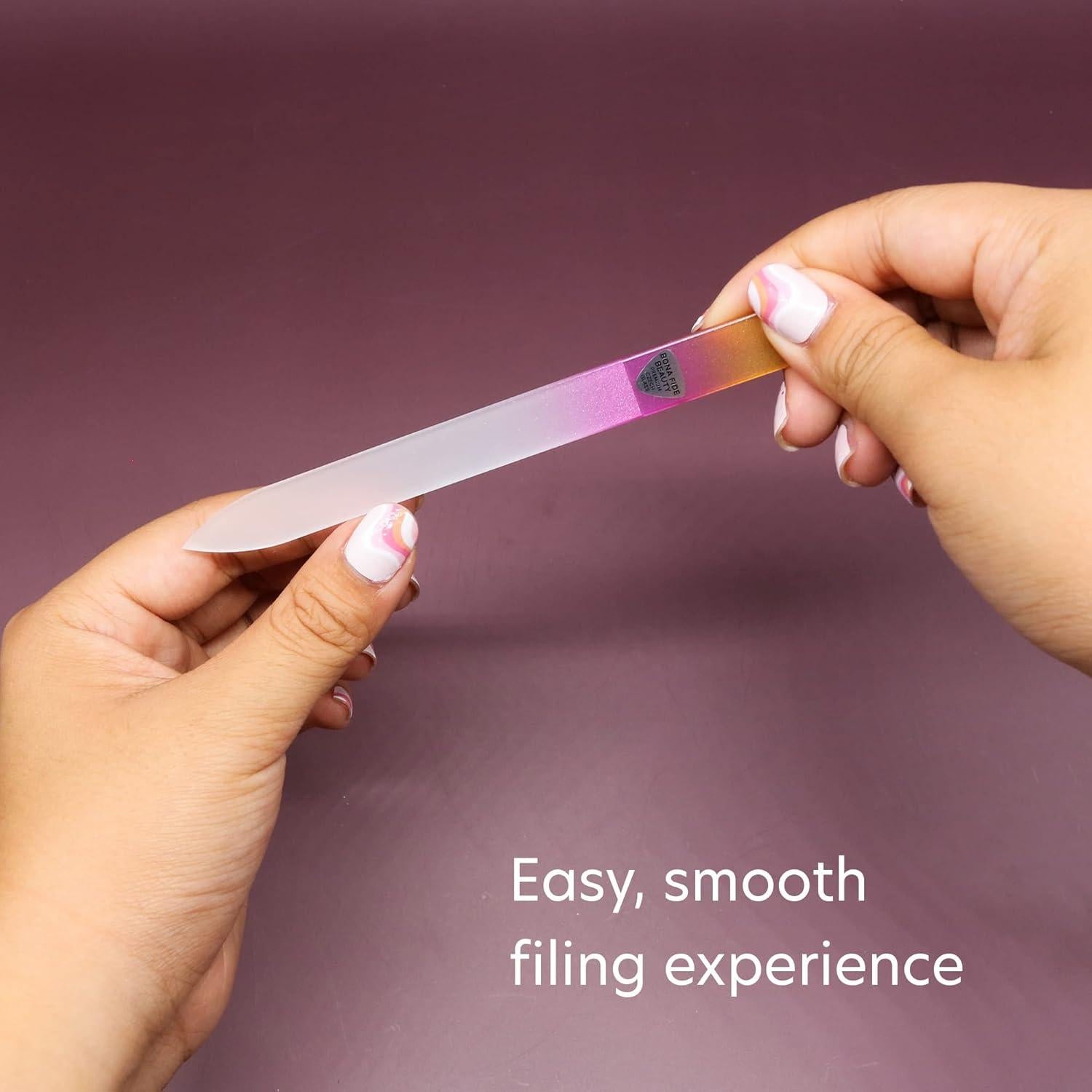 Conjunto de 5 Limas de Uñas de Vidrio Checo Bona Fide Beauty