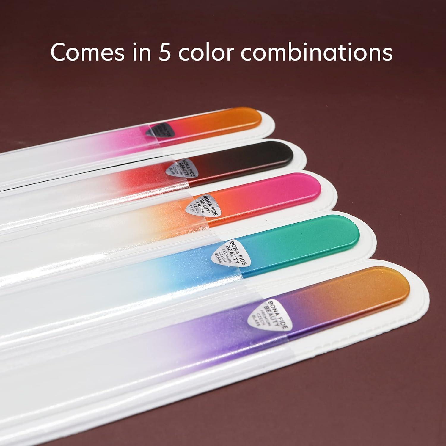 Conjunto de 5 Limas de Uñas de Vidrio Checo Bona Fide Beauty