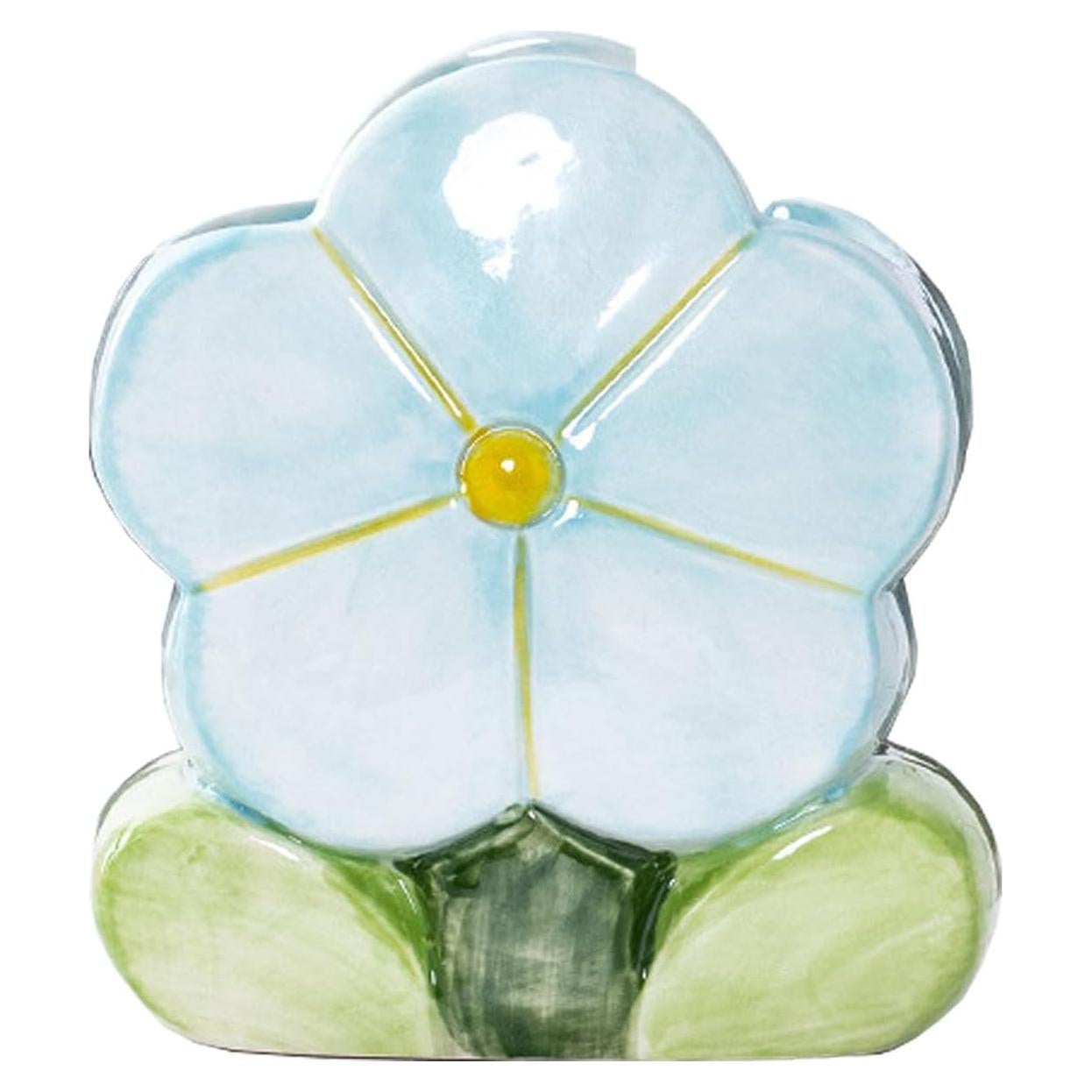 Soporte de Brochas de Maquillaje TANG SONG Cerámica Azul