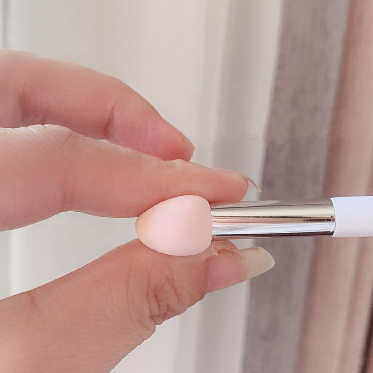 Brocha de Esponja para Maquillaje BinaryABC - 3 Pcs Rosa