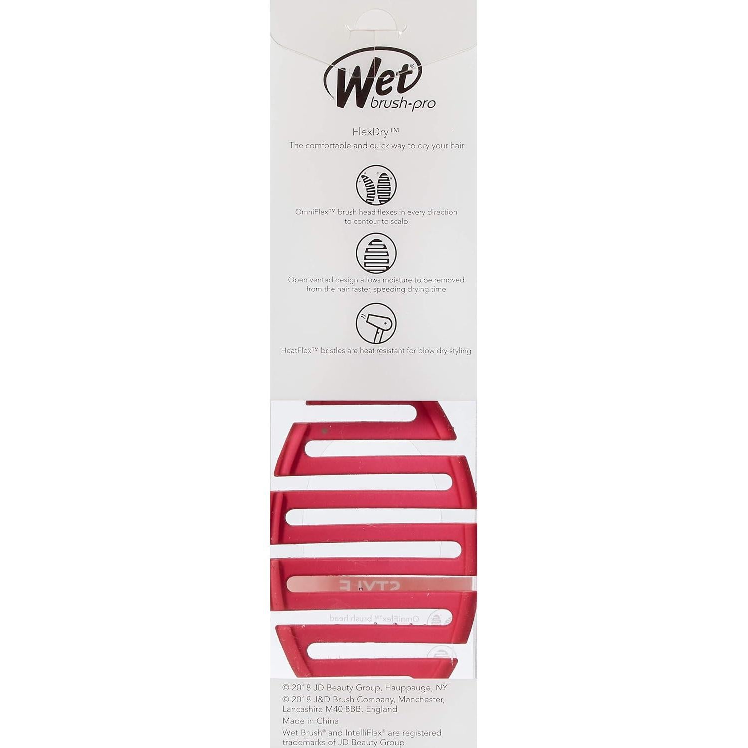 Cepillo Desenredante Wet Brush Pro Flex Dry Rosa Caliente