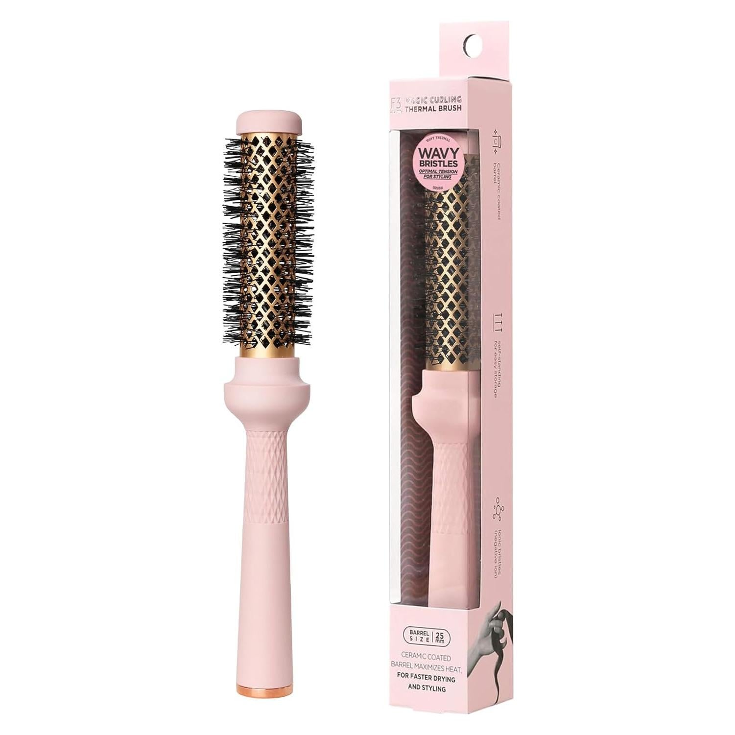 Cepillo Redondo Ondulado F3 Systems 2.54 cm Cerámica