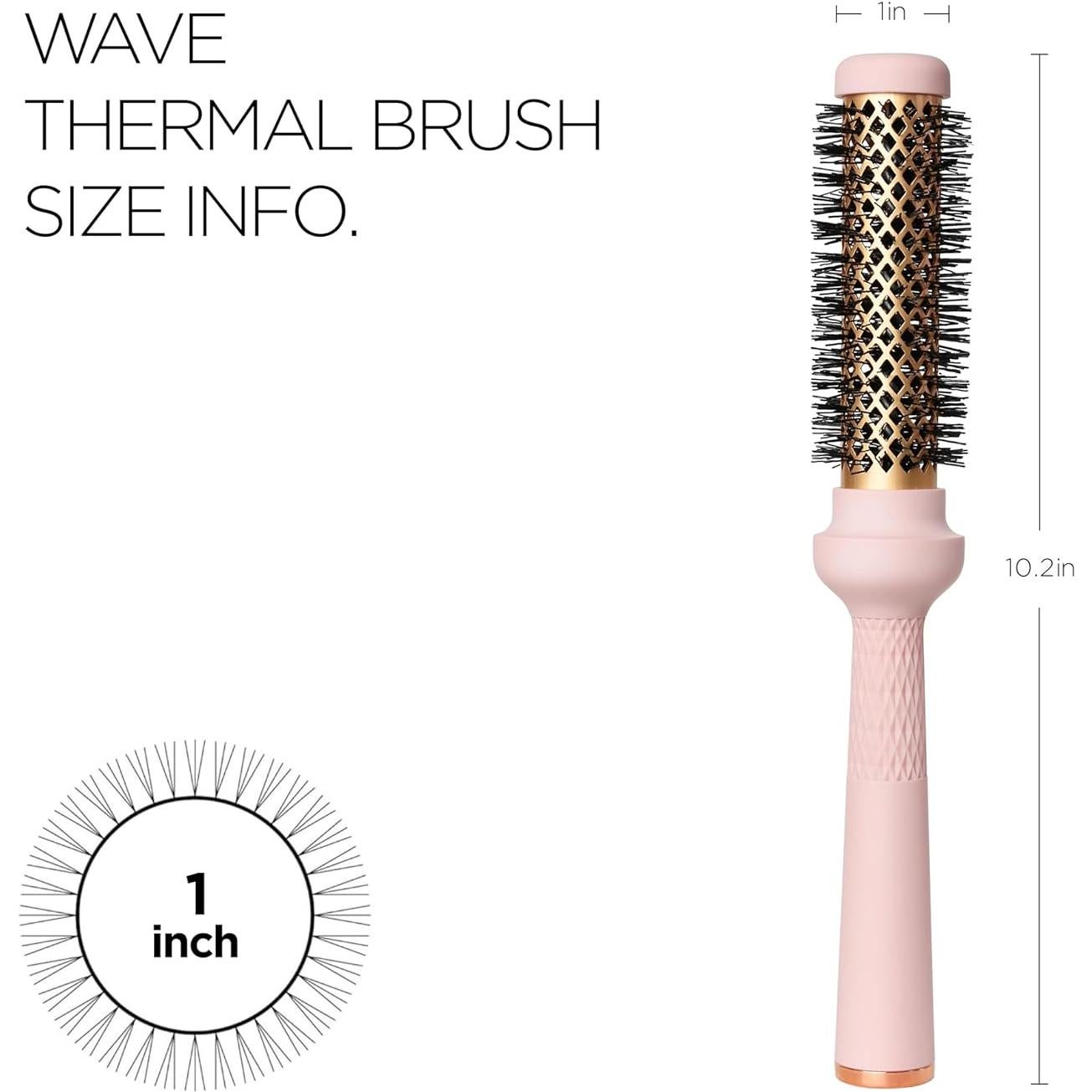 Cepillo Redondo Ondulado F3 Systems 2.54 cm Cerámica