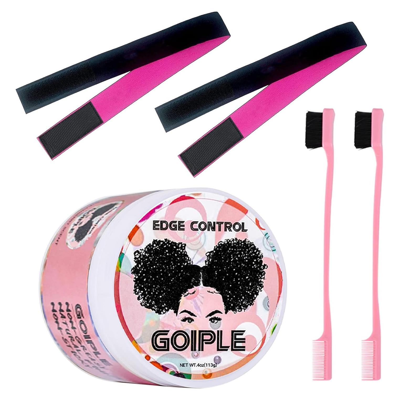 Cera de Control de Bordes Goiple 113.4g + 2 Cepillos + 2 Bandas