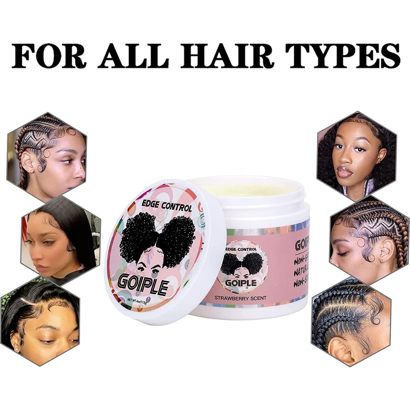 Cera de Control de Bordes Goiple 113.4g + 2 Cepillos + 2 Bandas