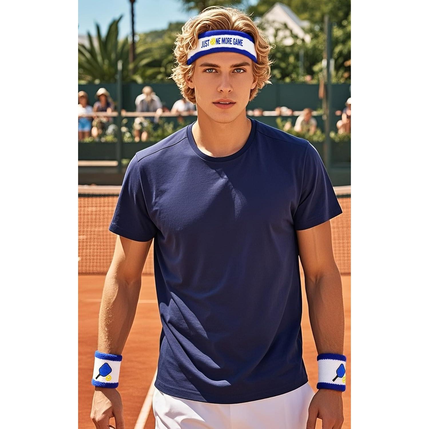 Juego de 3 bandas para el sudor MINYJHZ - Diadema y muñequeras