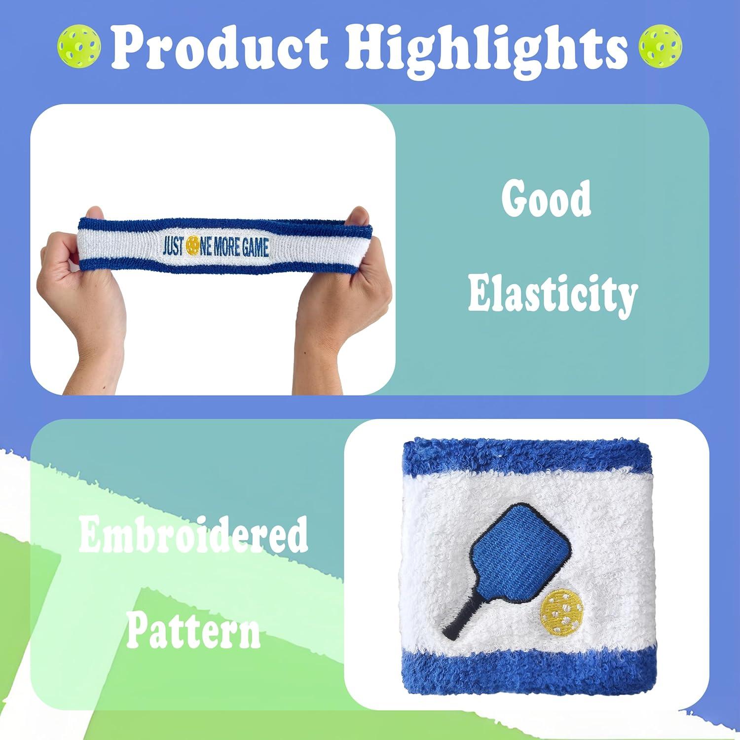 Juego de 3 bandas para el sudor MINYJHZ - Diadema y muñequeras