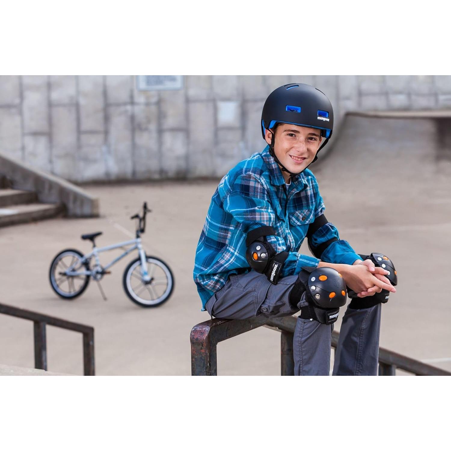 Conjunto de almohadillas BMX Mongoose para niños 8-14 años