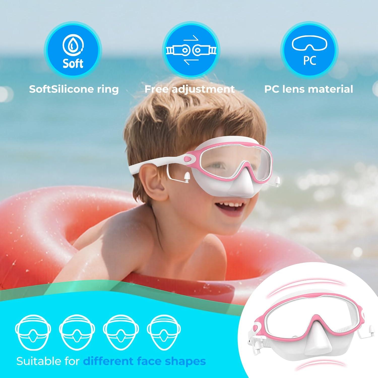 Gafas de natación YLKJSWIM para niños 3-15 años con tapones