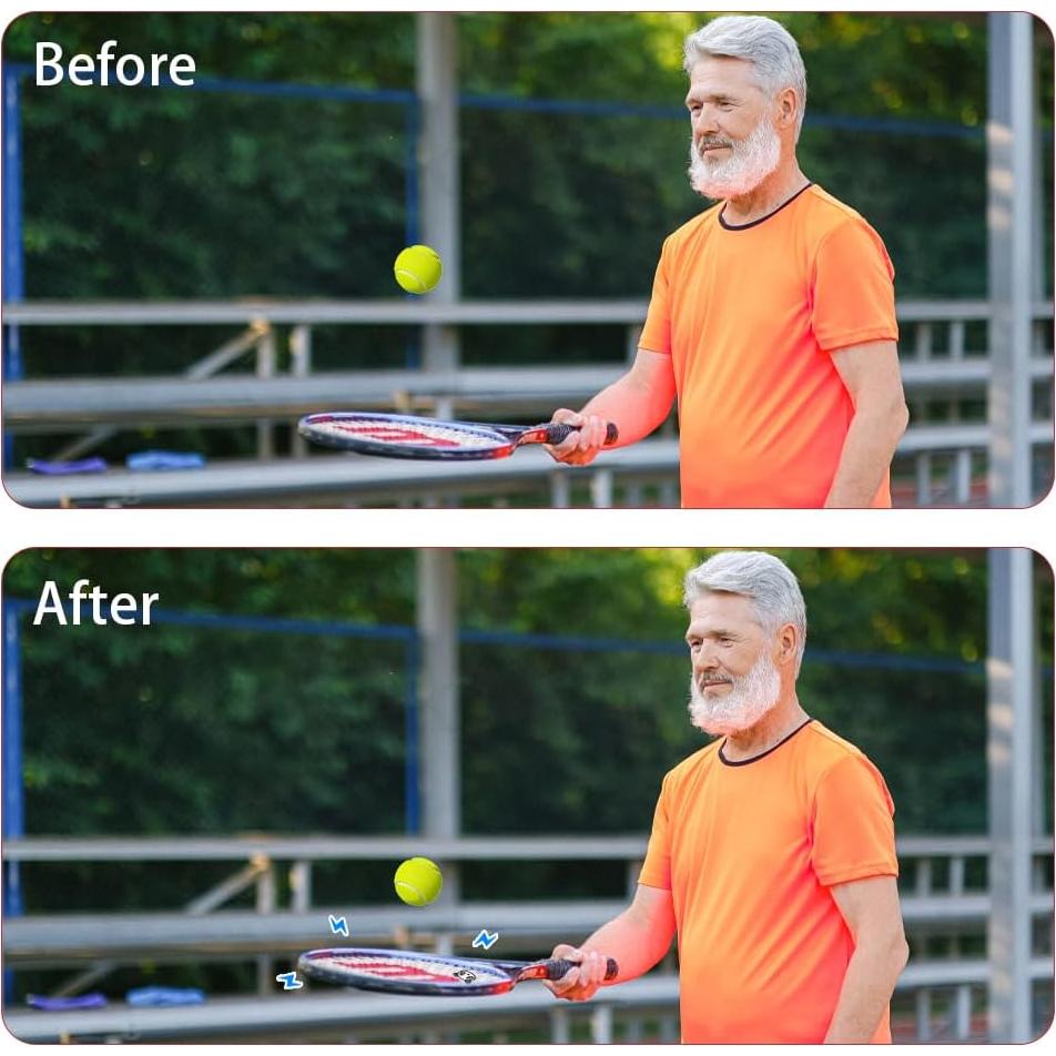 Amortiguadores de Raquetas de Tenis Lwuey 4PCS Silicona Panda