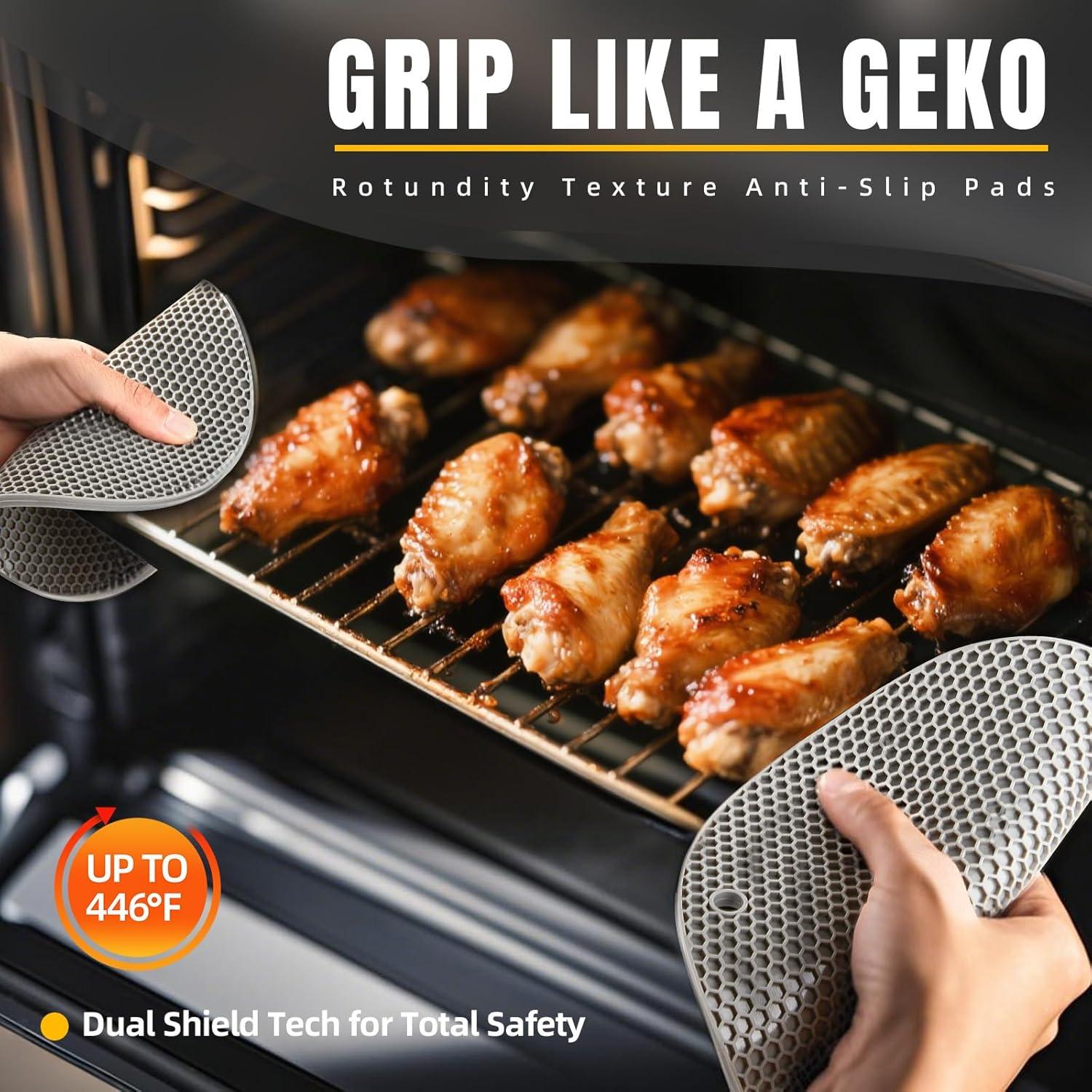 Juego de 4 manteles de silicona NICESOPIN antideslizantes