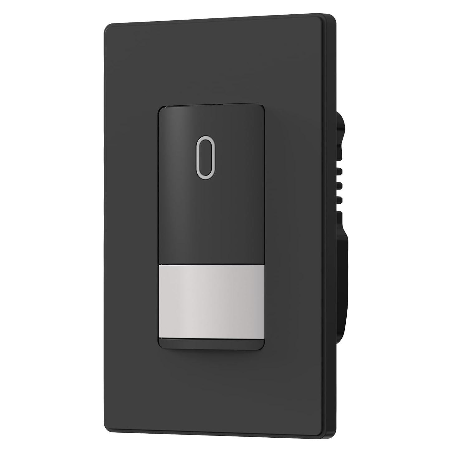 Interruptor de luz con sensor de movimiento ELEGRP negro mate