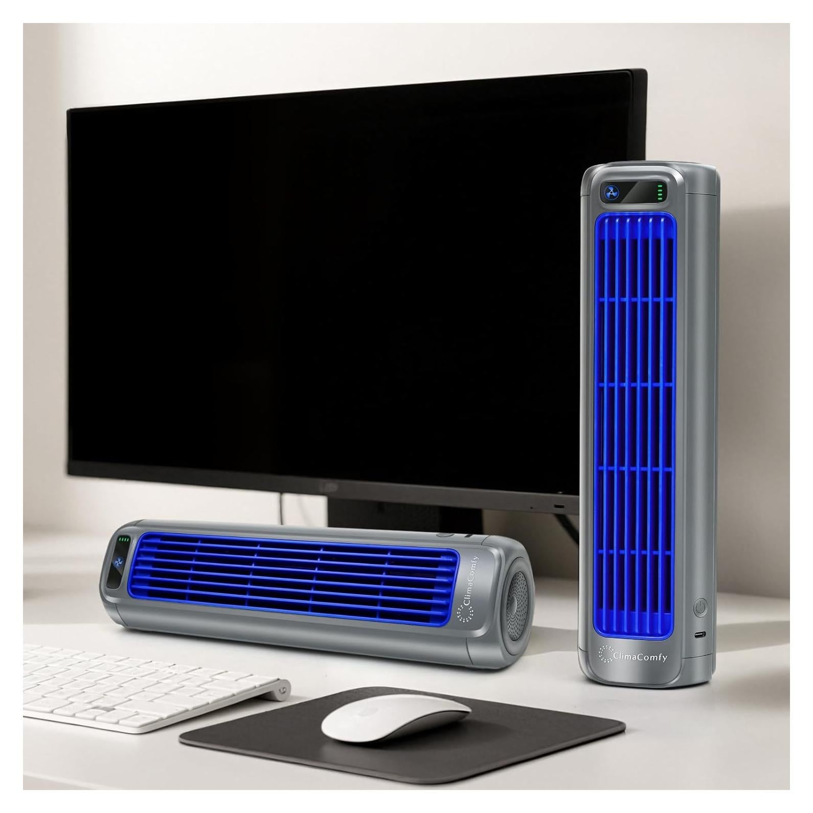 Ventilador de Escritorio ClimaComfy 12 Pulgadas Recargable 5000mAh