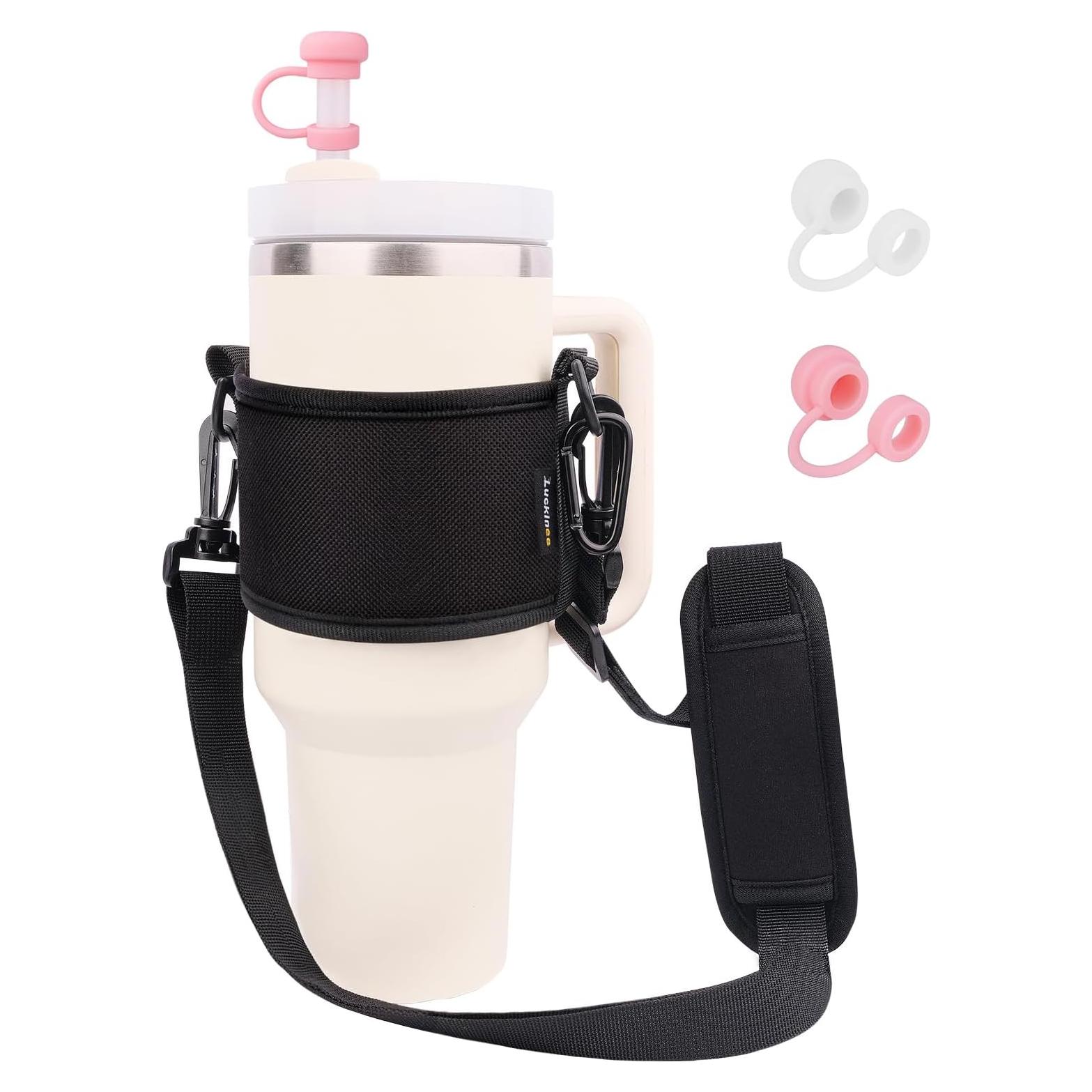 Portabotellas de Agua LUCKINEE con Correa Ajustable para Tumblers 30 y 40 oz