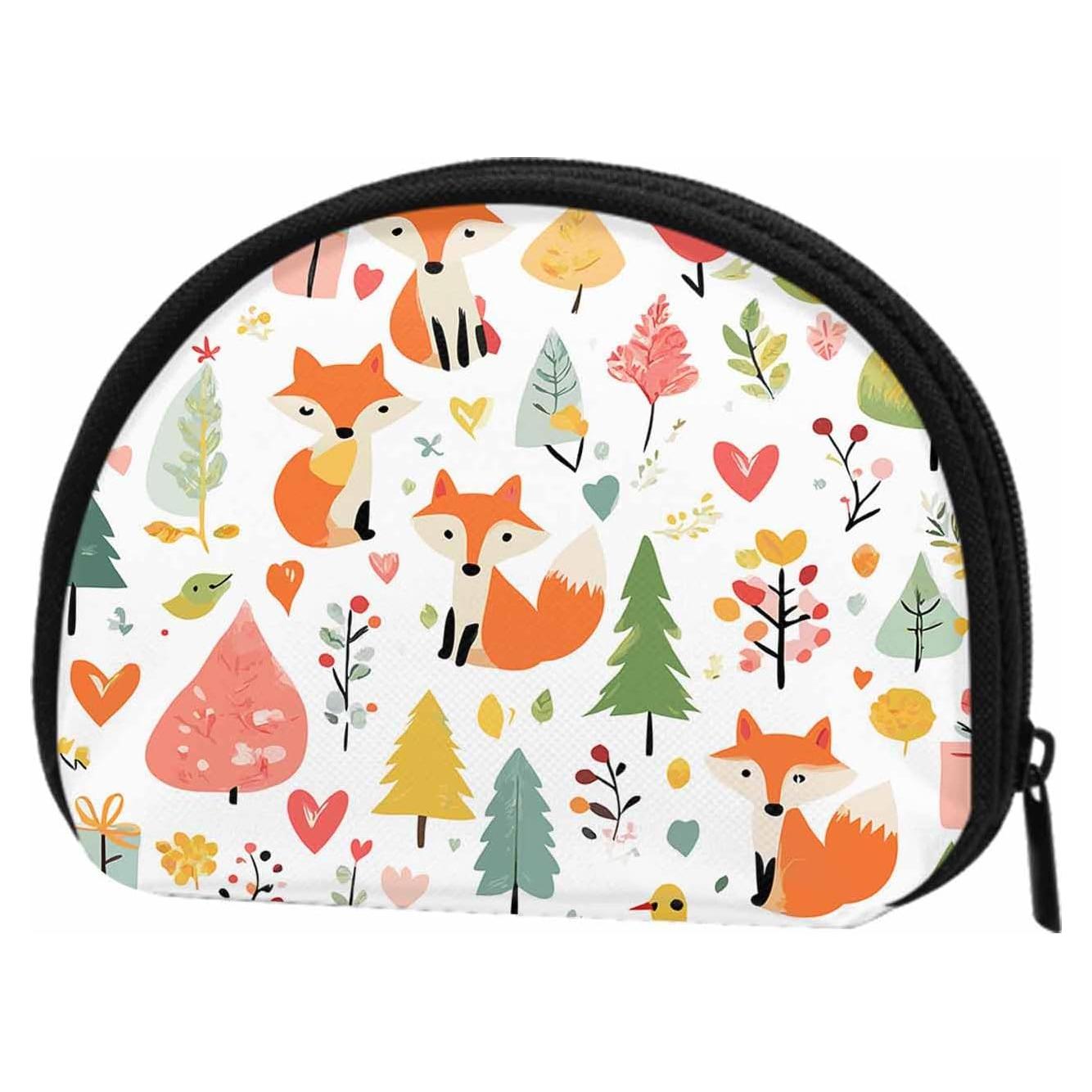 Monedero Pequeño IBILIU Zorros de Navidad 12x9 cm