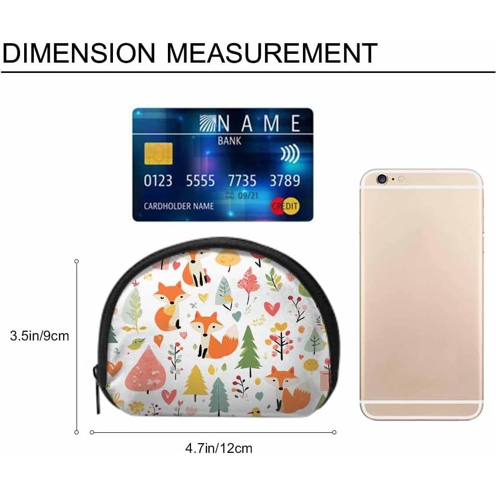 Monedero Pequeño IBILIU Zorros de Navidad 12x9 cm