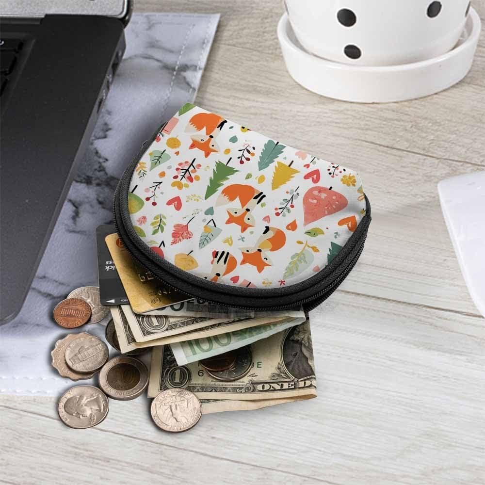 Monedero Pequeño IBILIU Zorros de Navidad 12x9 cm