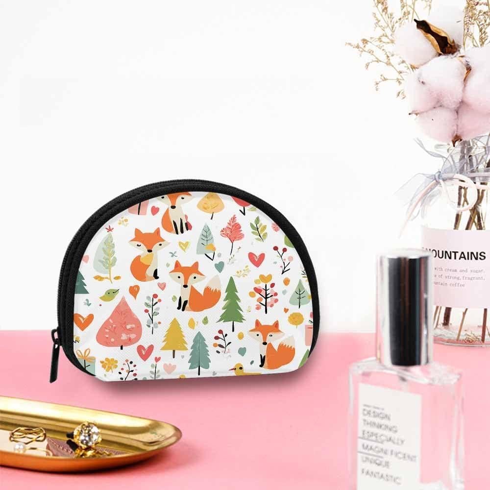 Monedero Pequeño IBILIU Zorros de Navidad 12x9 cm