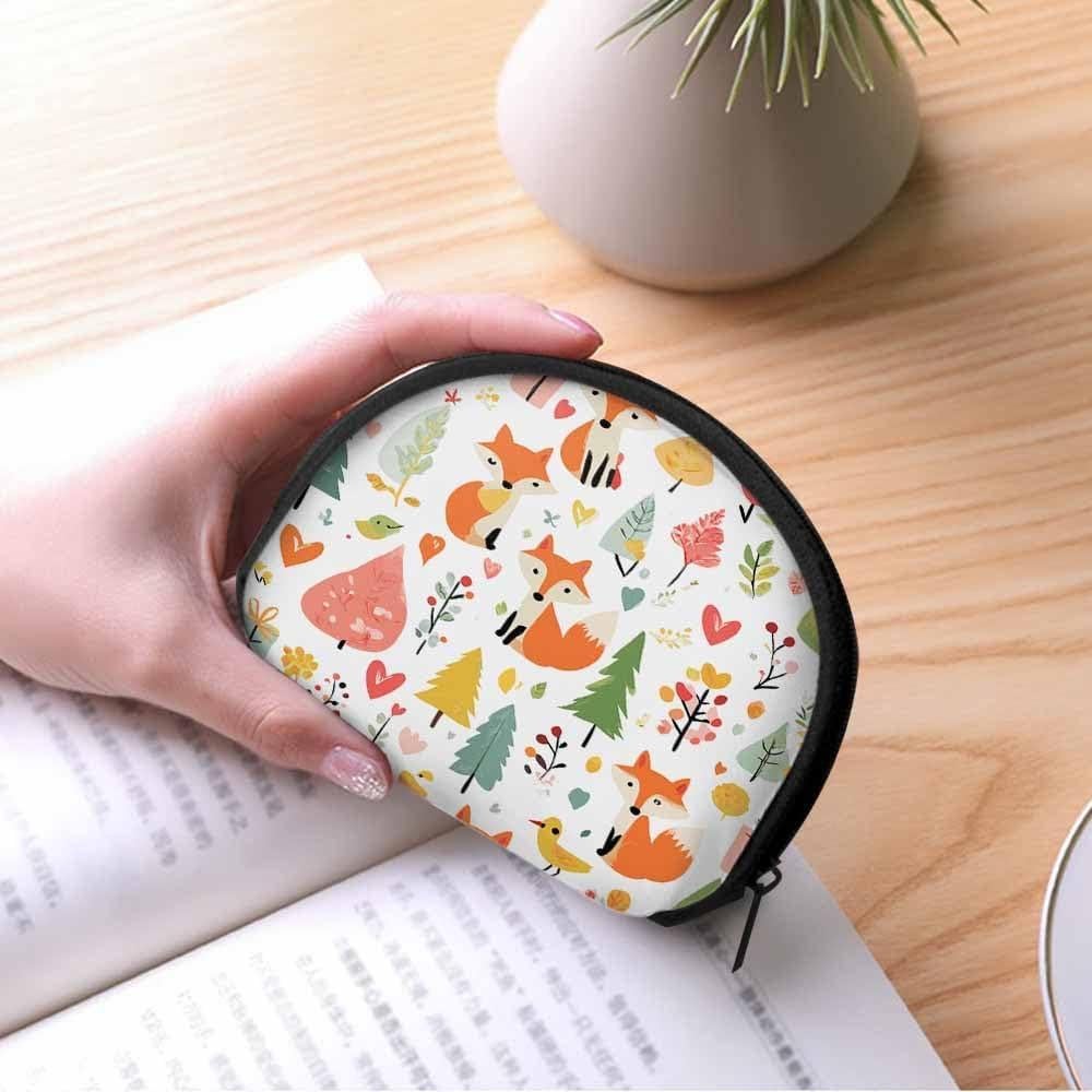 Monedero Pequeño IBILIU Zorros de Navidad 12x9 cm