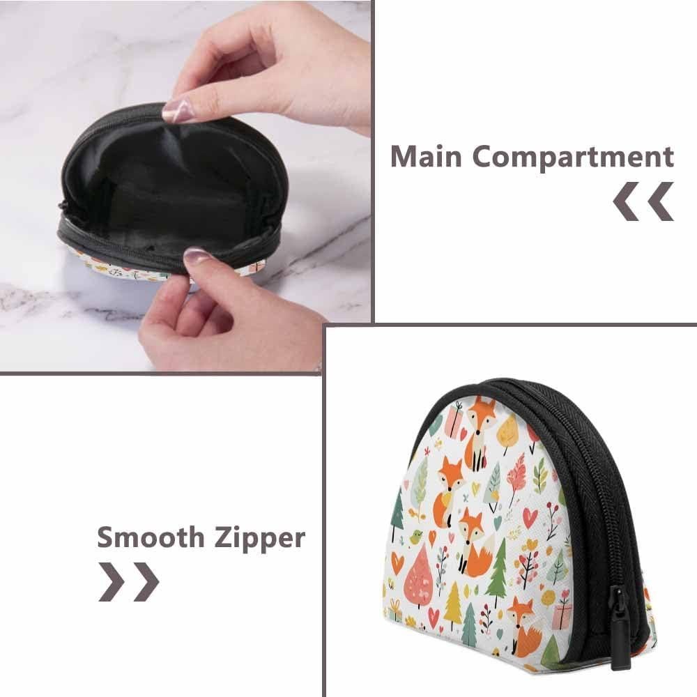 Monedero Pequeño IBILIU Zorros de Navidad 12x9 cm