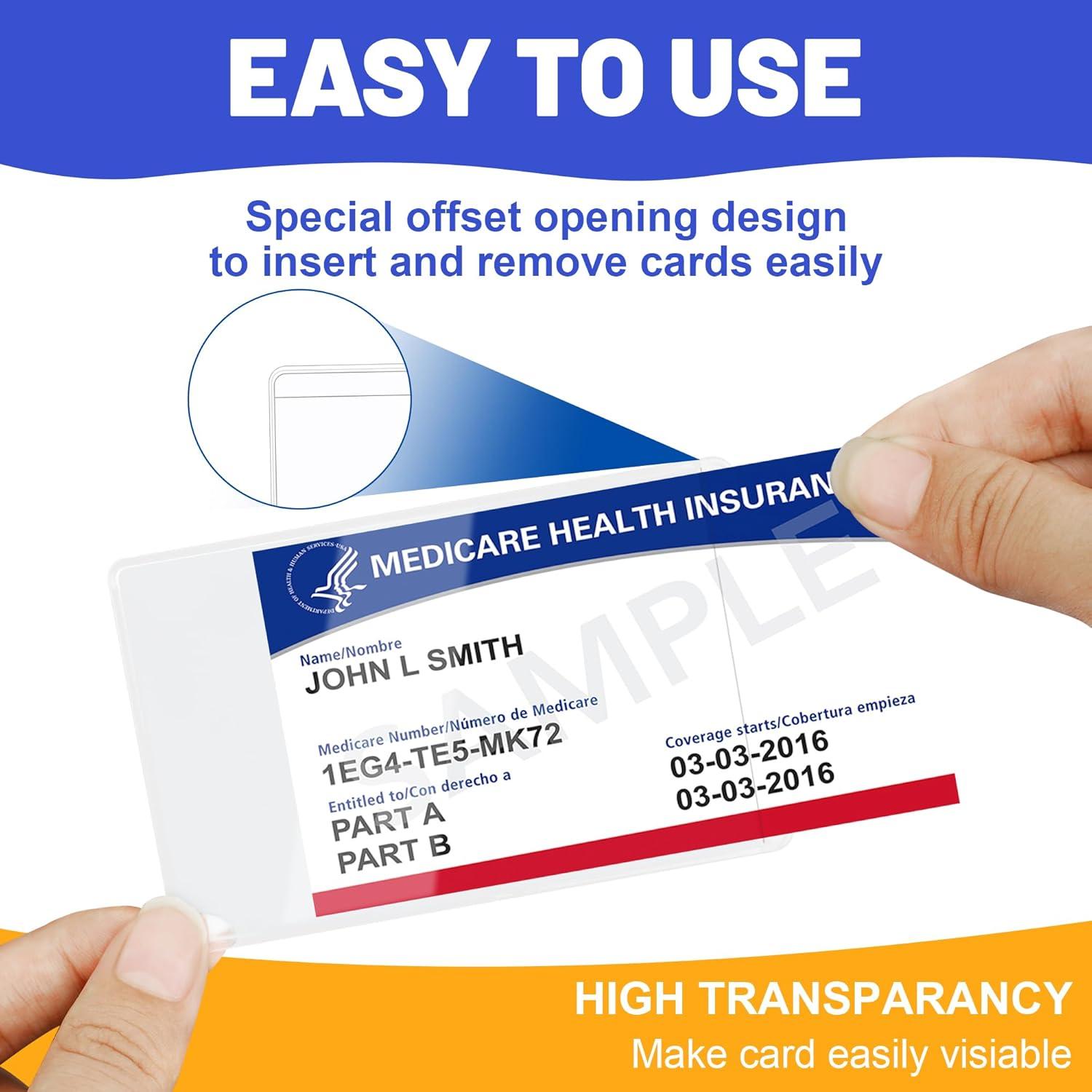 10 Fundas Protectores de Tarjeta Ramota 9.5x6.1 cm Transparente