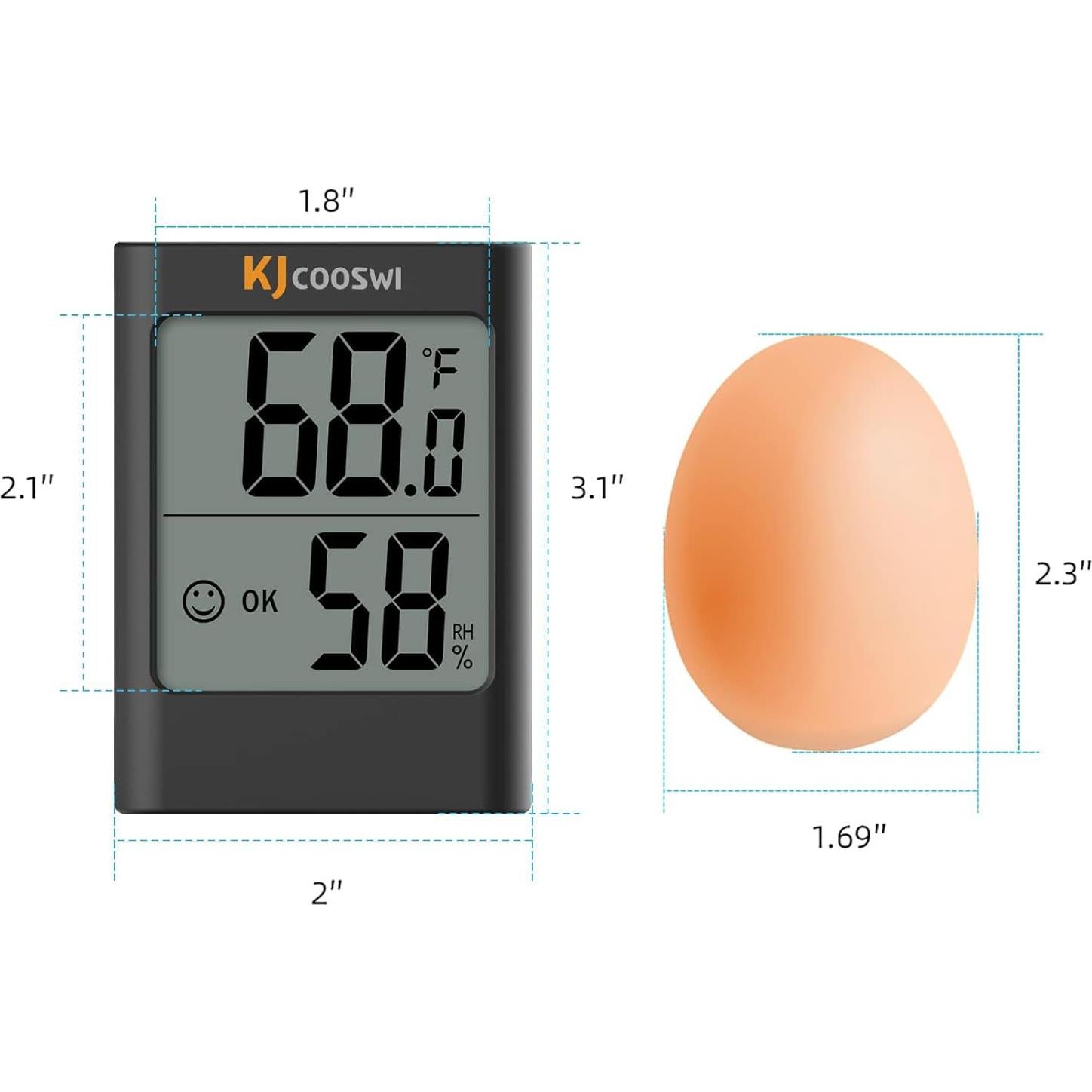 Medidor de Humedad y Temperatura Digital GOUSHIHUI MC30 - Paquete de 2