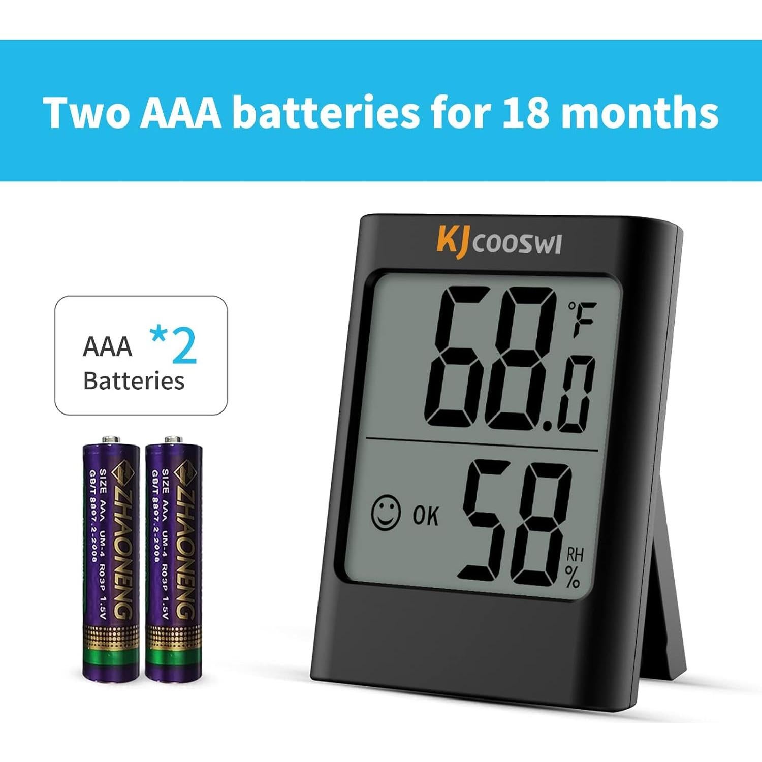 Medidor de Humedad y Temperatura Digital GOUSHIHUI MC30 - Paquete de 2