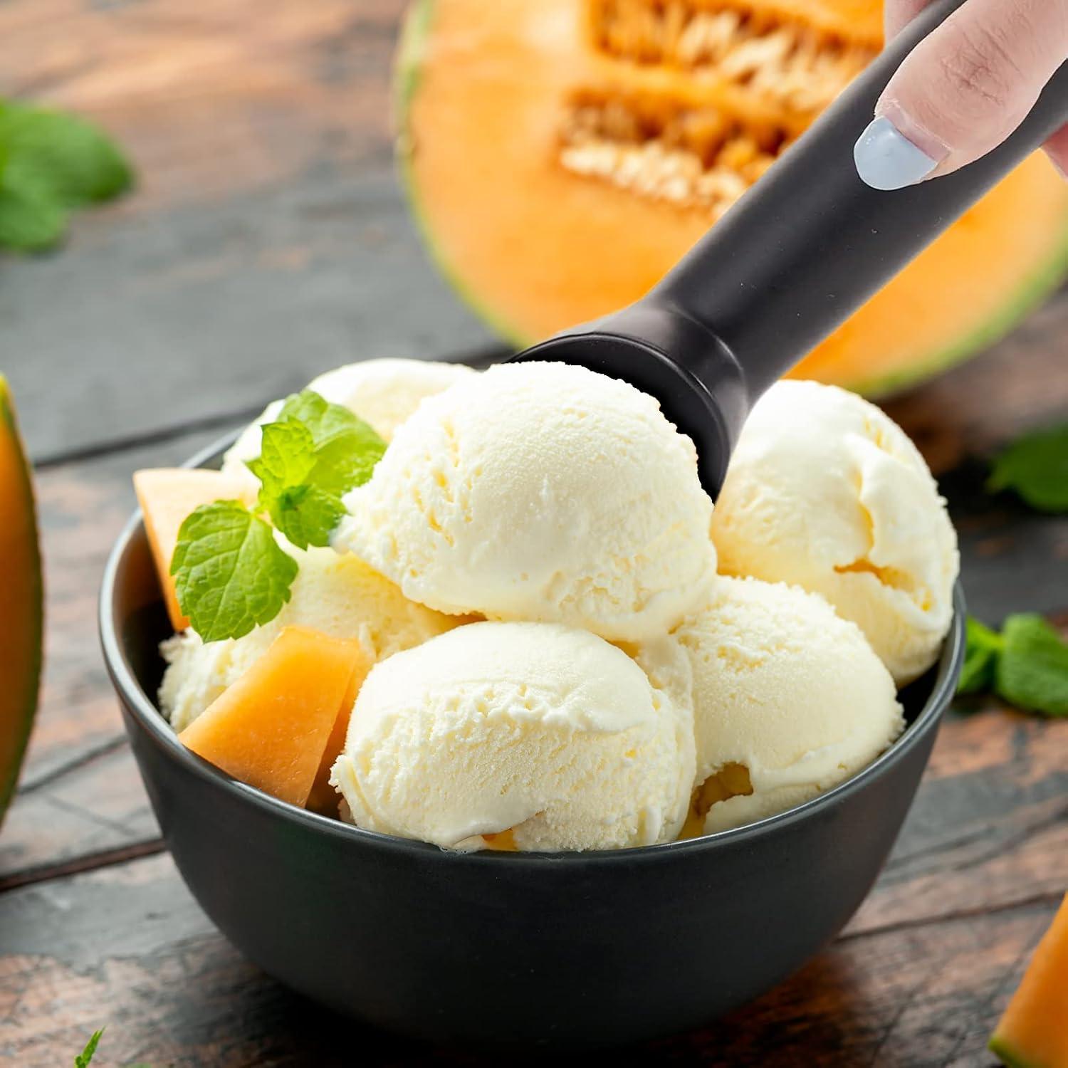 Cucharones de Helado Gejoy 8 Pcs Antiadherente Aluminio 18 cm