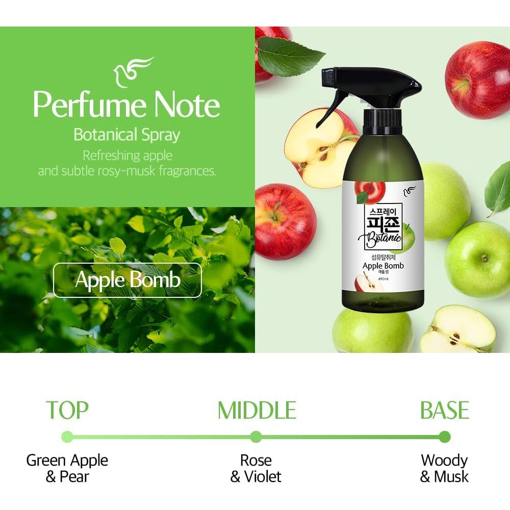 Spray Desodorante de Tela PIGEON Bomba de Manzana - Paquete de 3