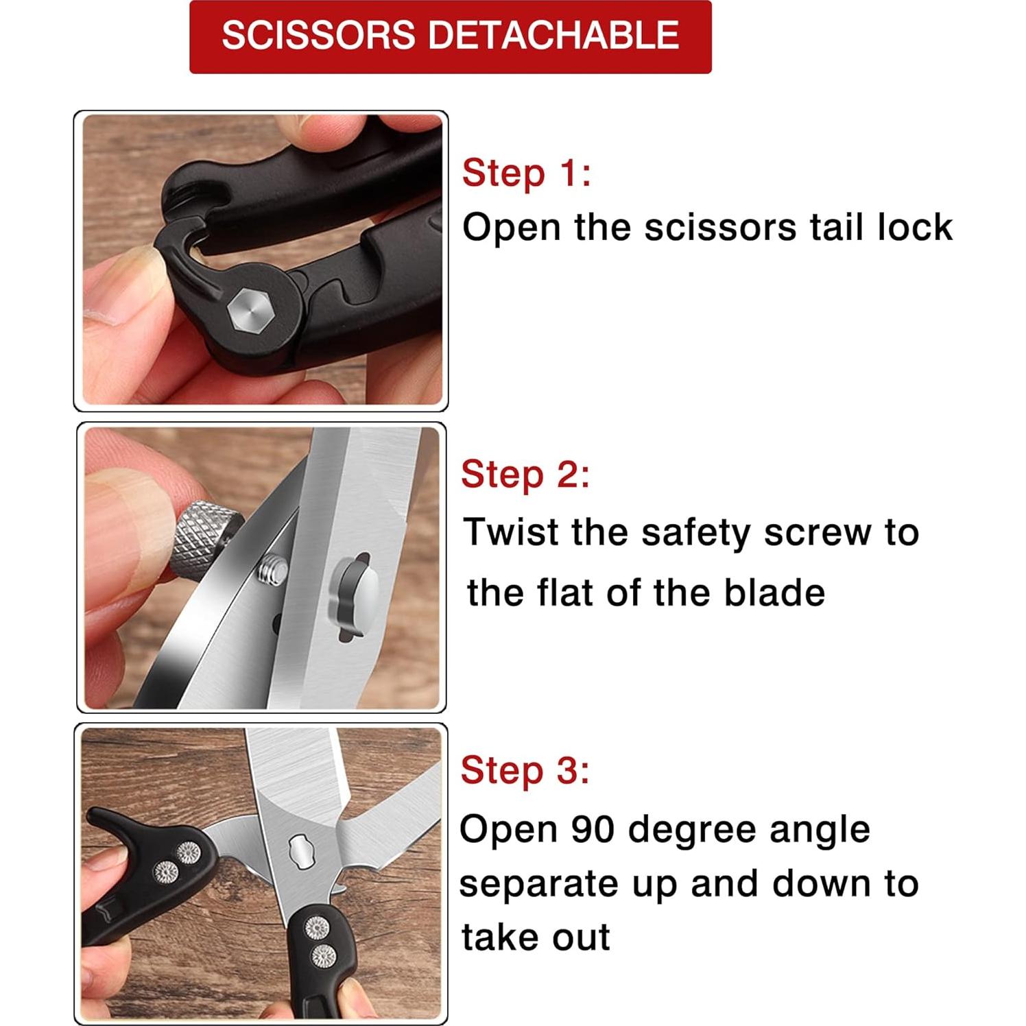 Tijeras de Cocina SLEMOON de Acero Inoxidable 13.2 cm