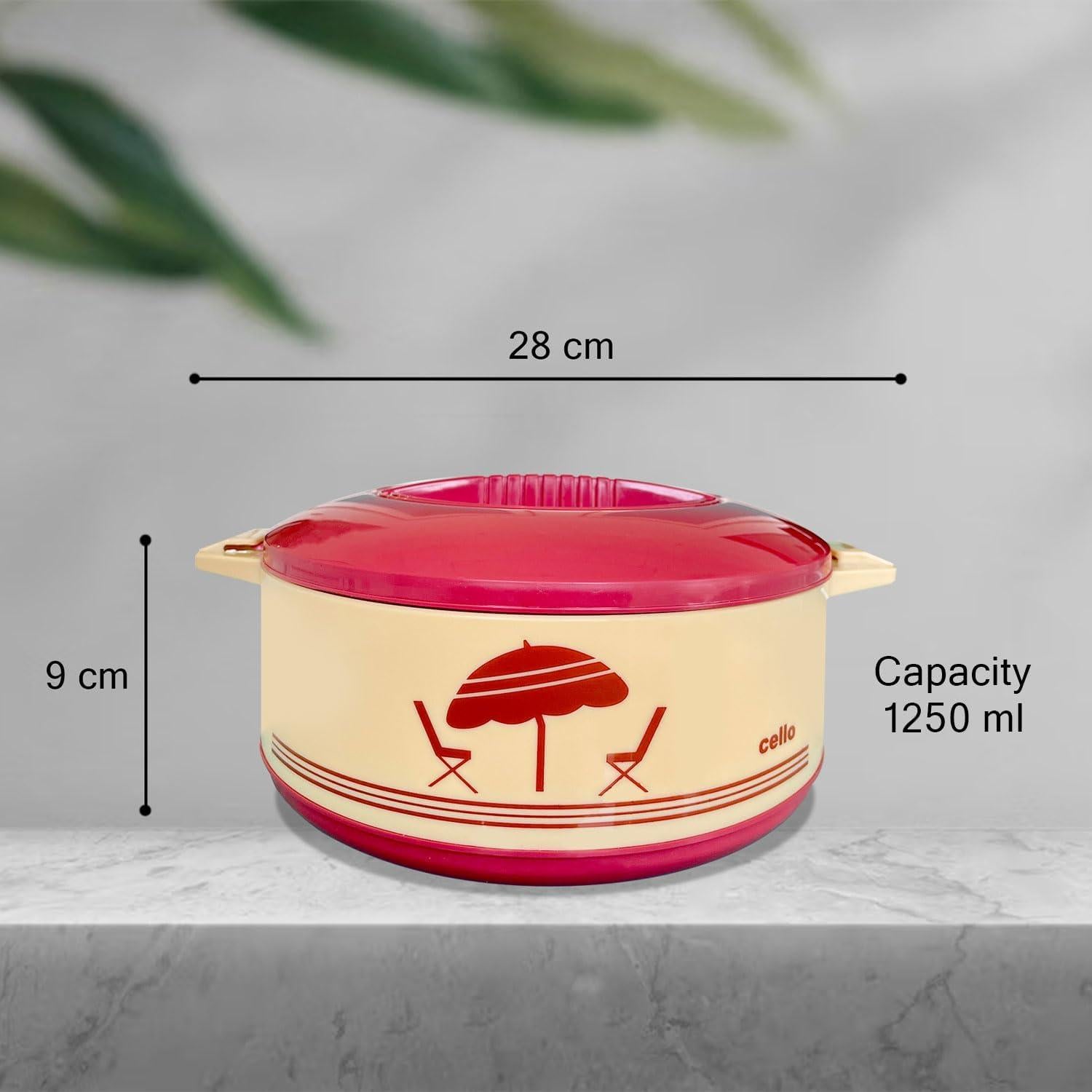 Cazuela Aislada Cello Beige 1250ml Acero Inoxidable