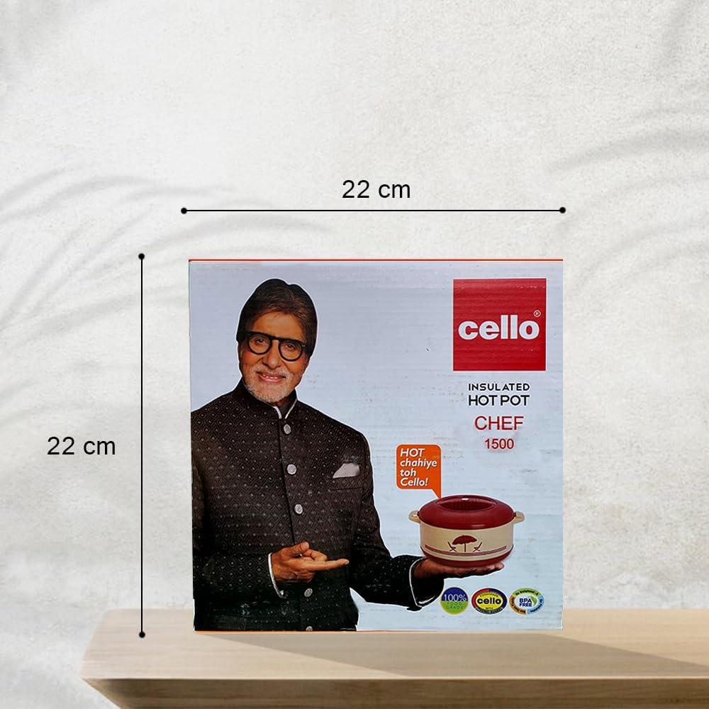 Cazuela Aislada Cello Beige 1250ml Acero Inoxidable